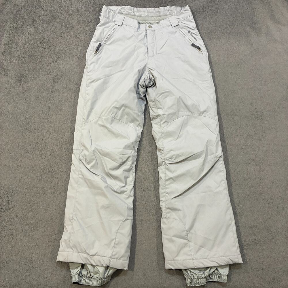 Columbia Light Gray Ski Snowboard Winter Insulated Snow Pants Women's Size Large